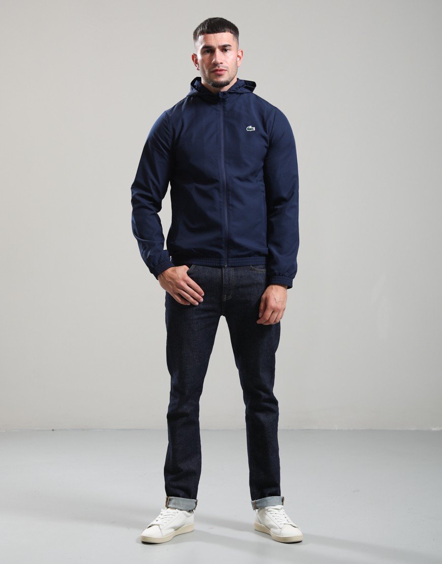 Lacoste Water-Repellent Sport Jacket Navy Blue
