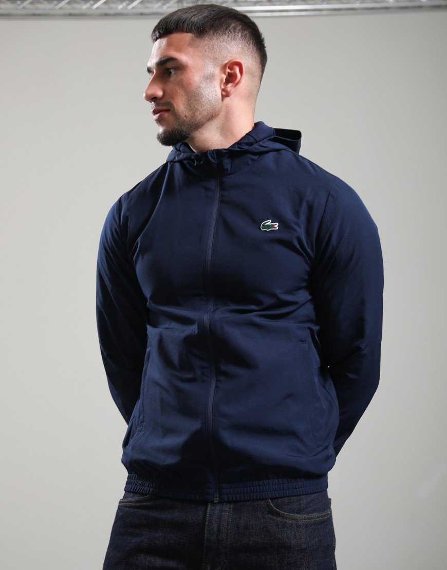 Lacoste Water-Repellent Sport Jacket Navy Blue