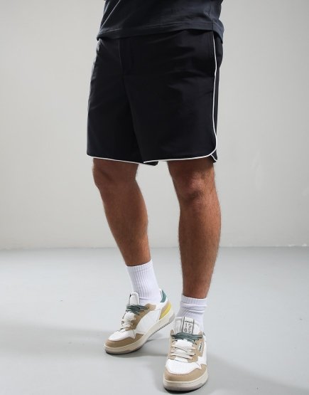 Lacoste Relaxed Fit Wool Blend Shorts Graphite