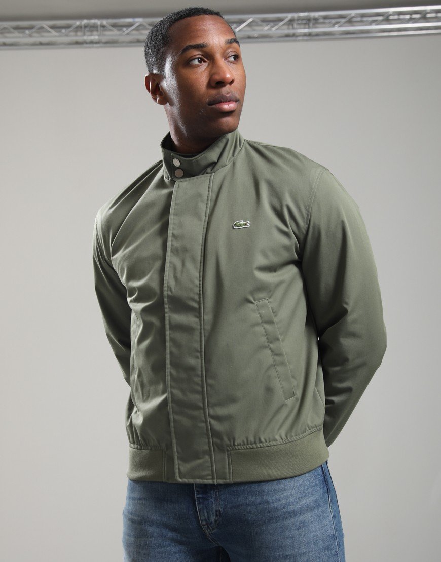 Lacoste Zip Funnel Jacket Khaki