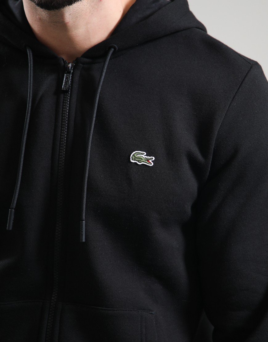 Lacoste Zip Hoodie Black