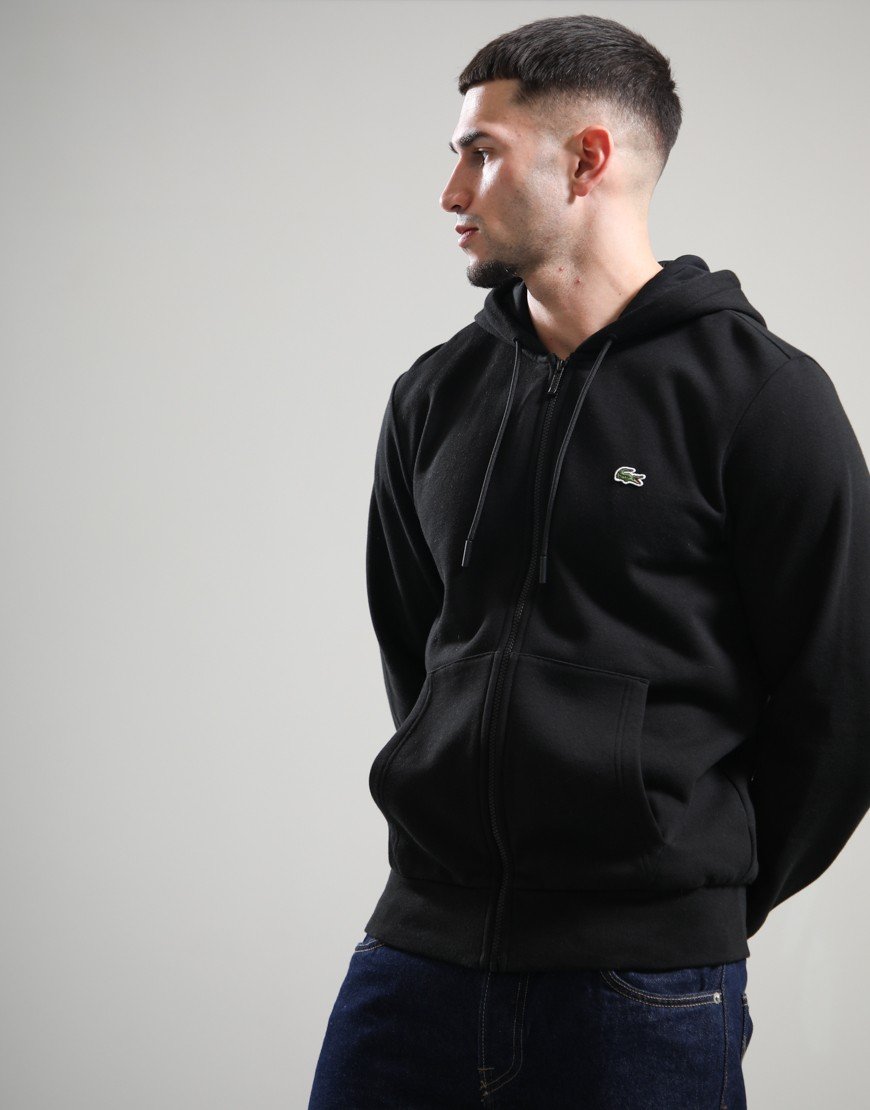 Lacoste Zip Hoodie Black