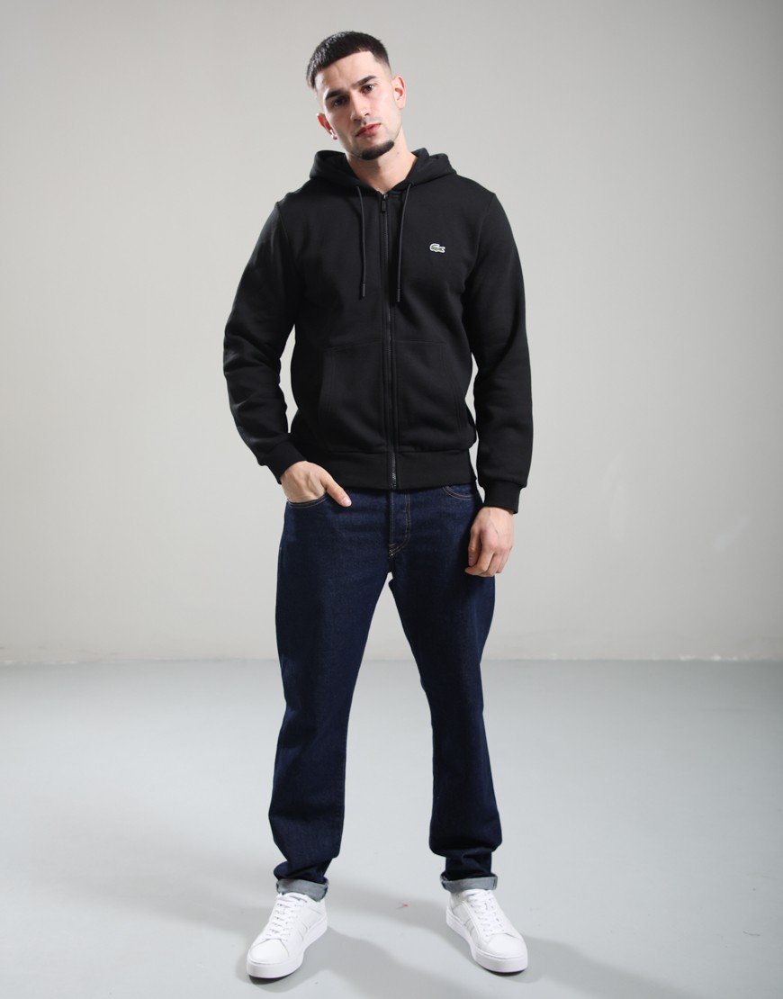 Lacoste Zip Hoodie Black