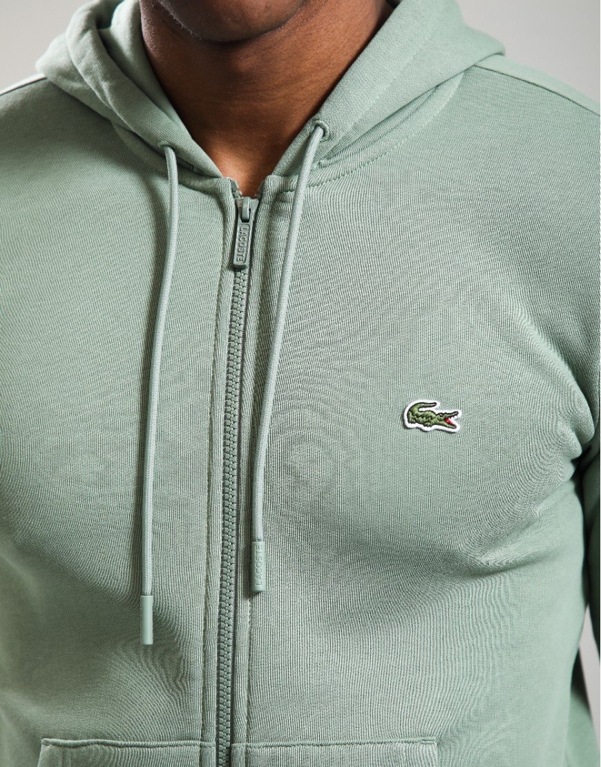 Lacoste Zip Hoodie Green