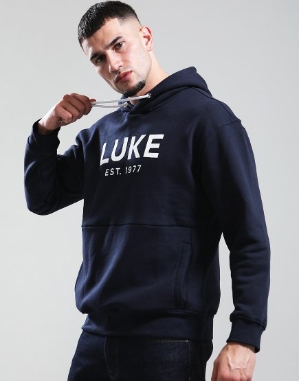 Luke 1977 Grand Hoodie Dark Navy