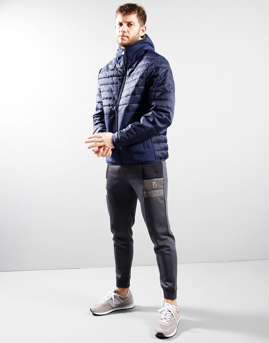 Luke 1977 Bubbla Quilted Jacket Navy