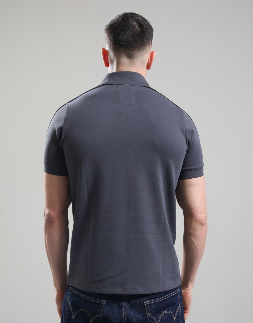 Luke 1977 Caltech 1000 Zip Polo Shirt Charcoal