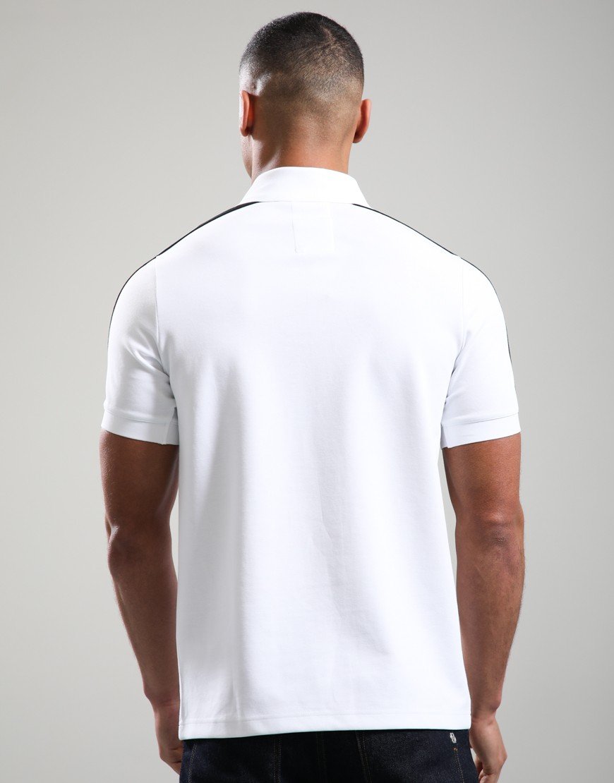 Luke 1977 Caltech 1000 Zip Polo Shirt White Black Tape