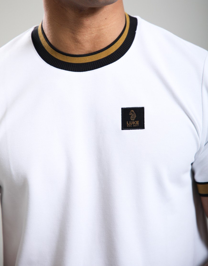 Luke 1977 Coron T-Shirt White Black Gold