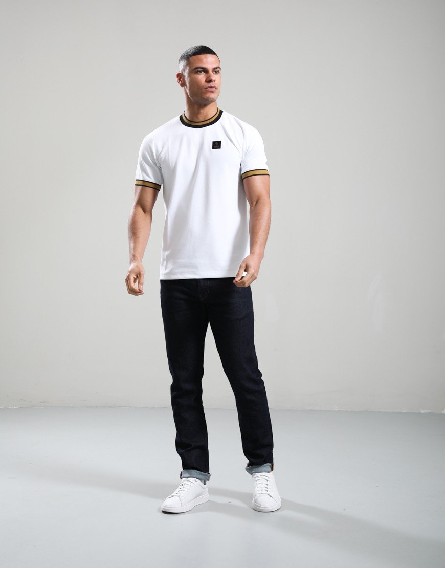 Luke 1977 Coron T-Shirt White Black Gold