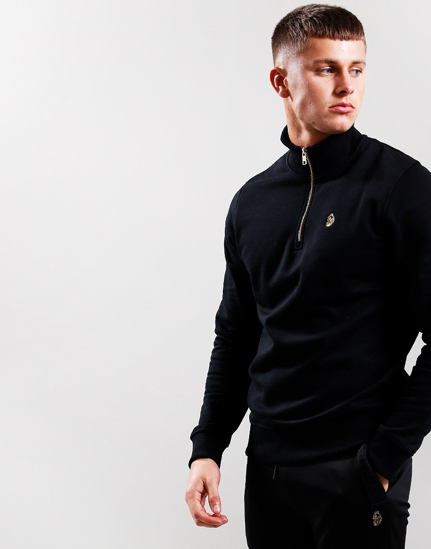 Luke 1977 Higgs Quarter Zip Sweat Black