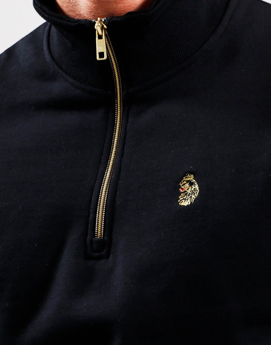 Luke 1977 Higgs Quarter Zip Sweat Black