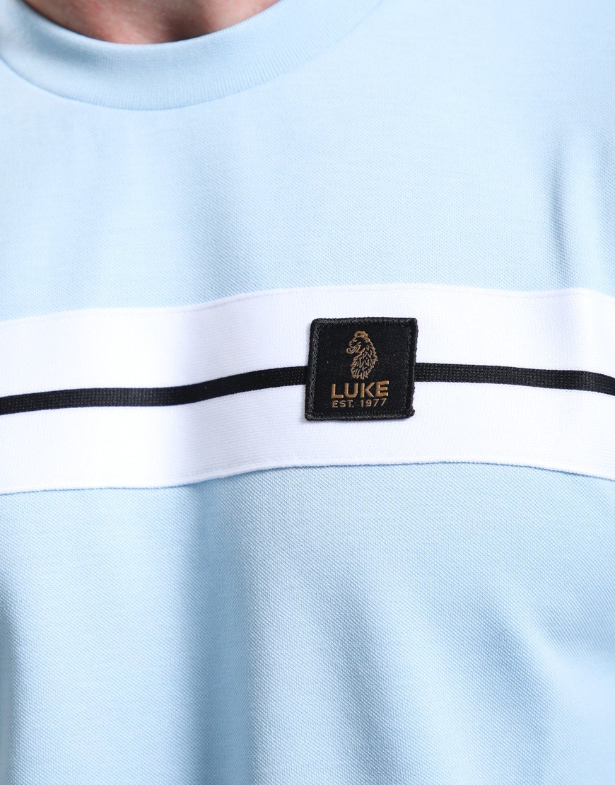 Luke 1977 Hopkins 1000 T-Shirt Sky Blue White