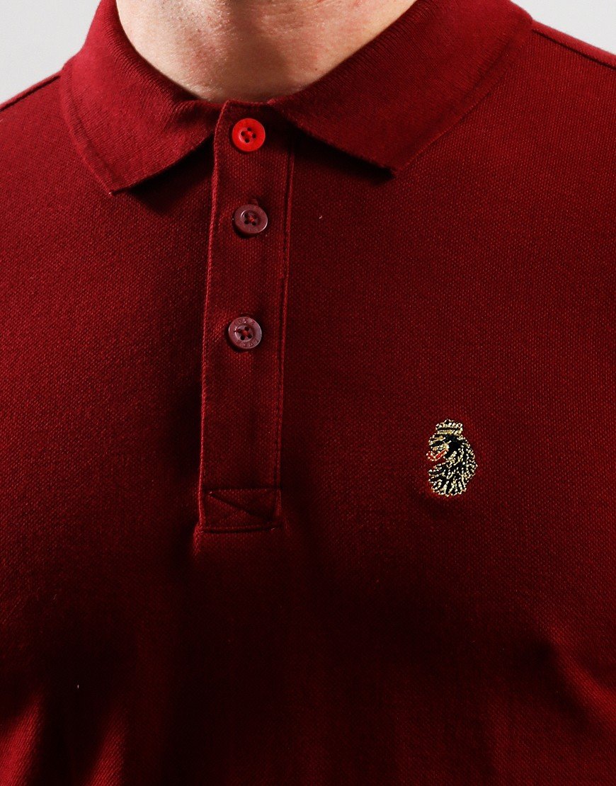 Luke 1977 Williams Long Sleeve Polo Shirt Garnet