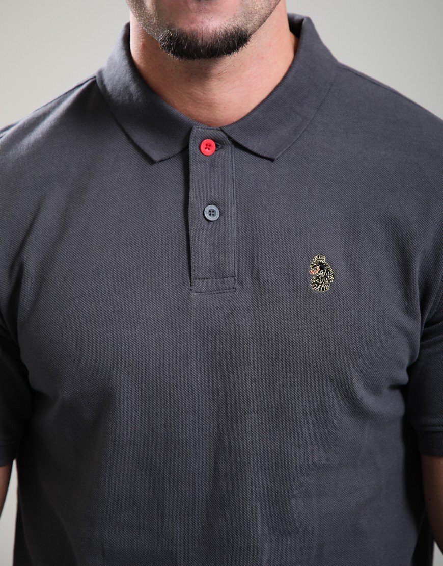 Luke 1977 New Mead Sport Polo Shirt Charcoal