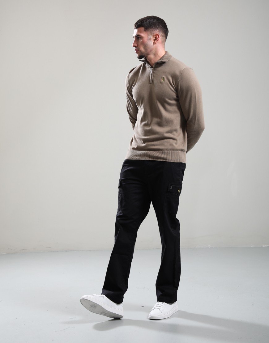 Luke 1977 Pretender Half Zip Knit Hard Nut