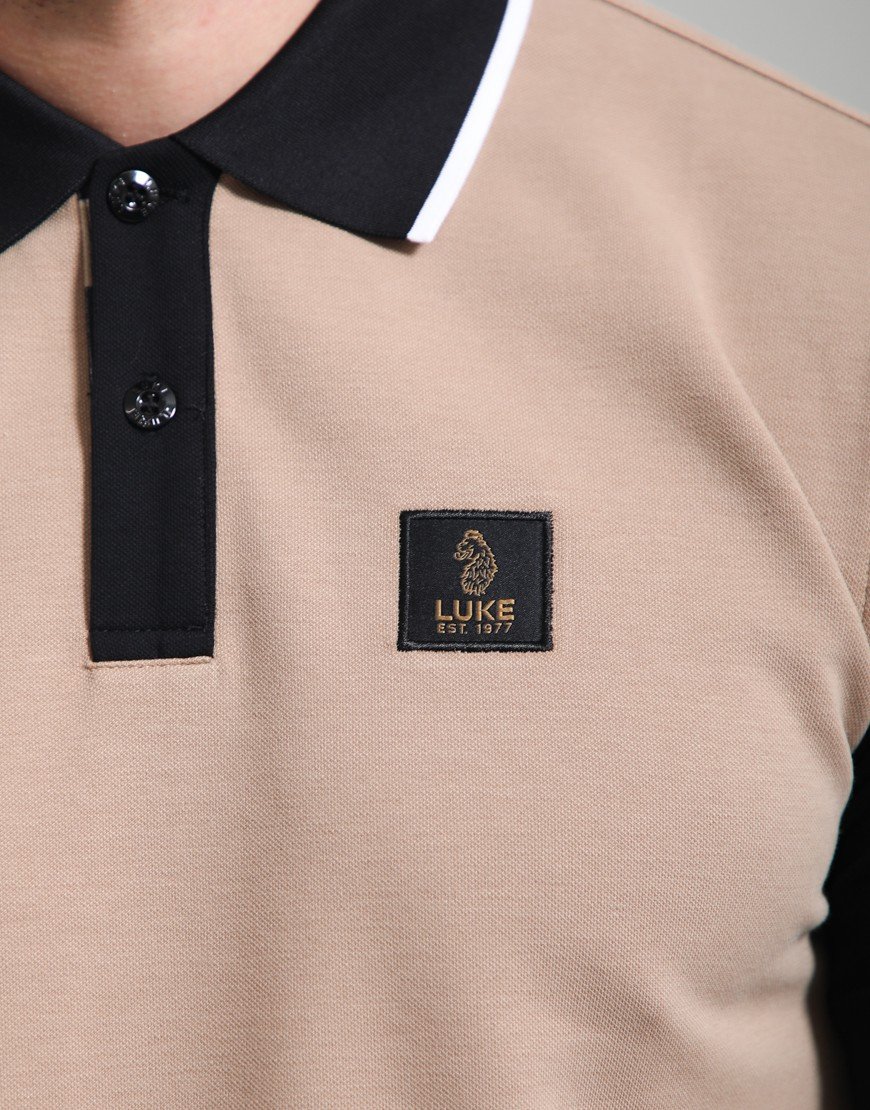 Luke 1977 Saddleworth Polo Shirt Fawn