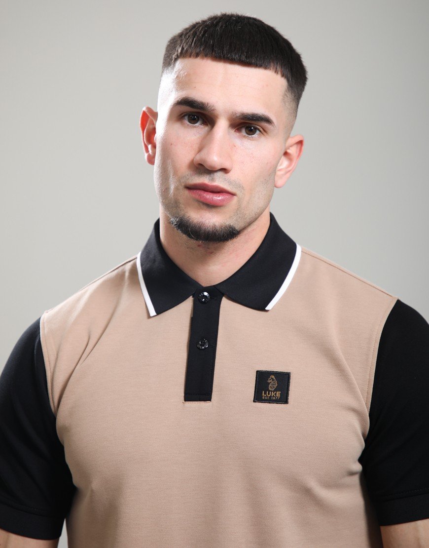 Luke 1977 Saddleworth Polo Shirt Fawn