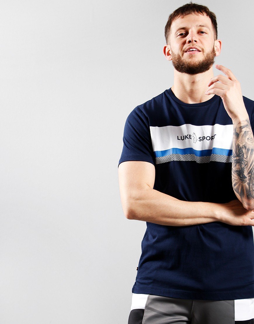 Luke 1977 Singapore T-Shirt Navy White Terraces Menswear