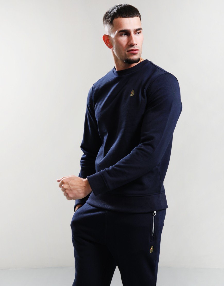 LUKE 1977 London Crew Sweat Navy