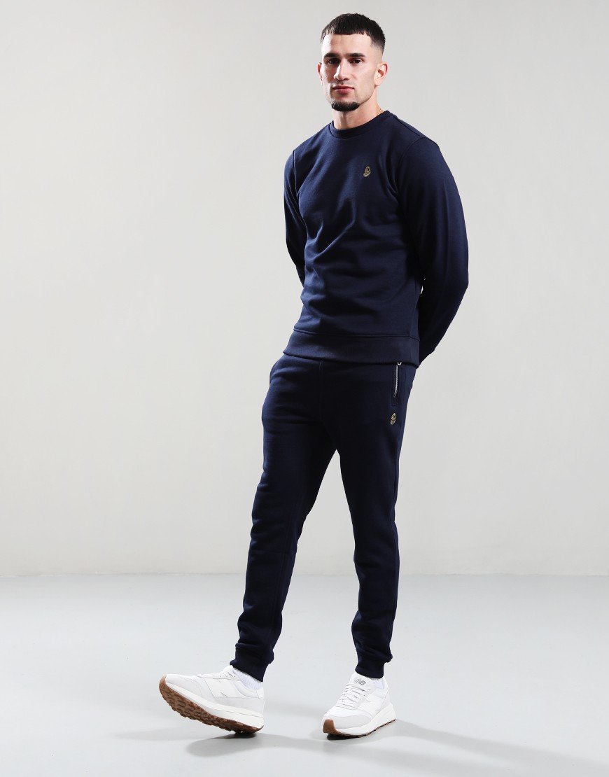 LUKE 1977 London Crew Sweat Navy LUKE 1977 London Crew Sweat Navy