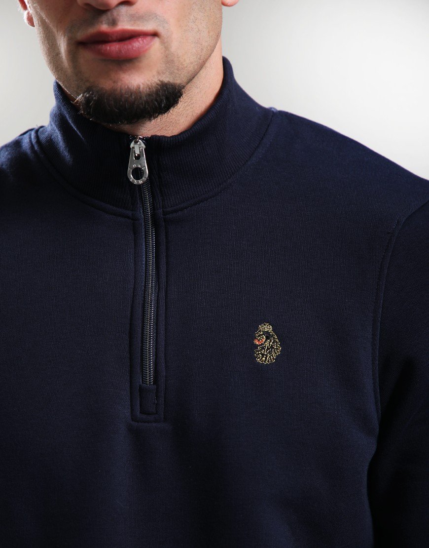 LUKE 1977 Sydney Half Zip Sweat Navy LUKE 1977 Sydney Half Zip Sweat Navy