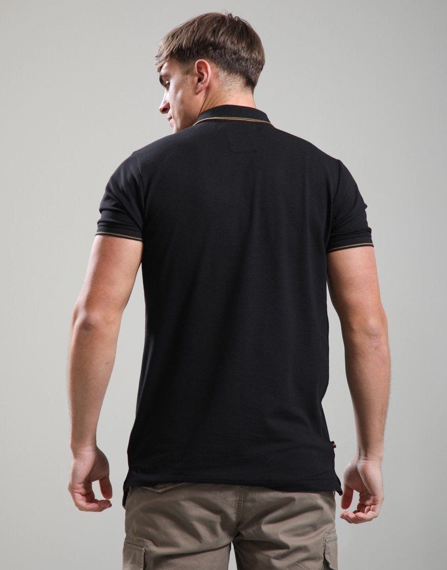 Luke 1977 Texas Tip 2500 Zip Polo Shirt Black