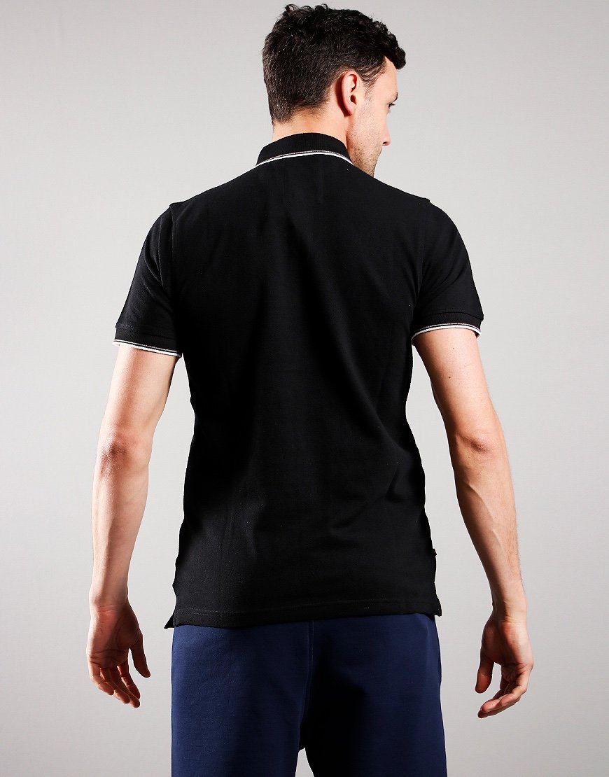 Luke 1977 Tip Off Polo Shirt Black/White/Grey