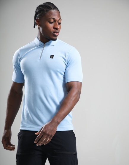 Luke 1977 Turret Polo Shirt Sky Blue