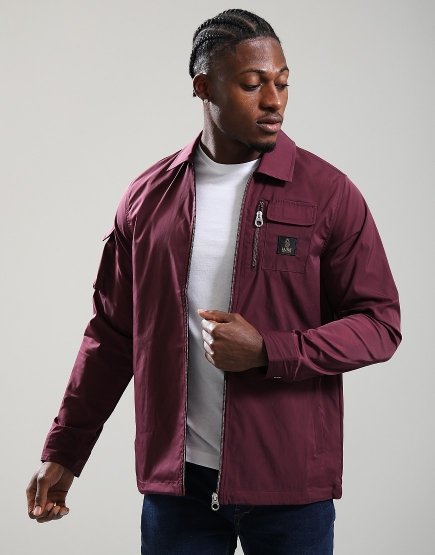 LUKE 1977 Vietnam Overshirt Mauve Wine