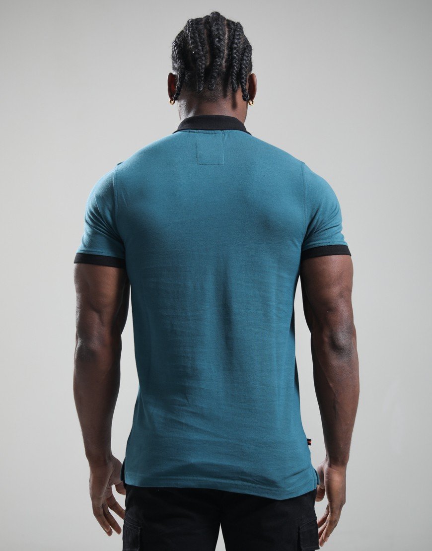 Luke 1977 Williams 2500 Contrast Polo Shirt Atlantic