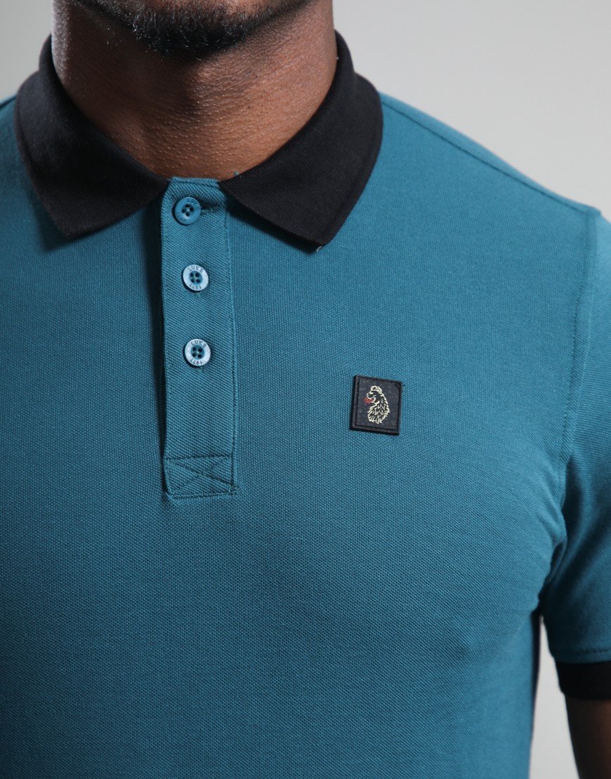 Luke 1977 Williams 2500 Contrast Polo Shirt Atlantic
