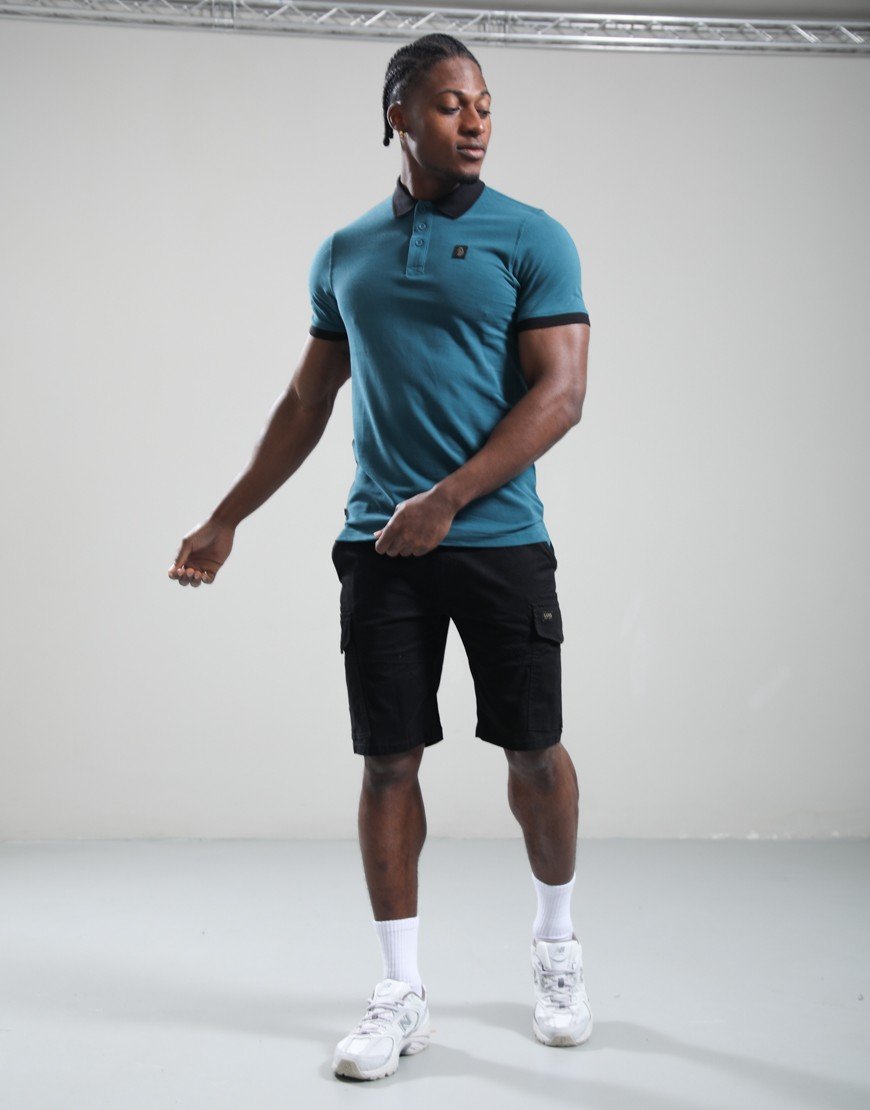 Luke 1977 Williams 2500 Contrast Polo Shirt Atlantic