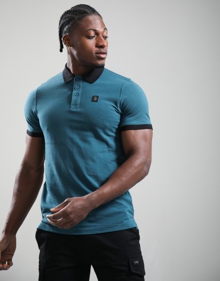 Luke 1977 Williams 2500 Contrast Polo Shirt Atlantic