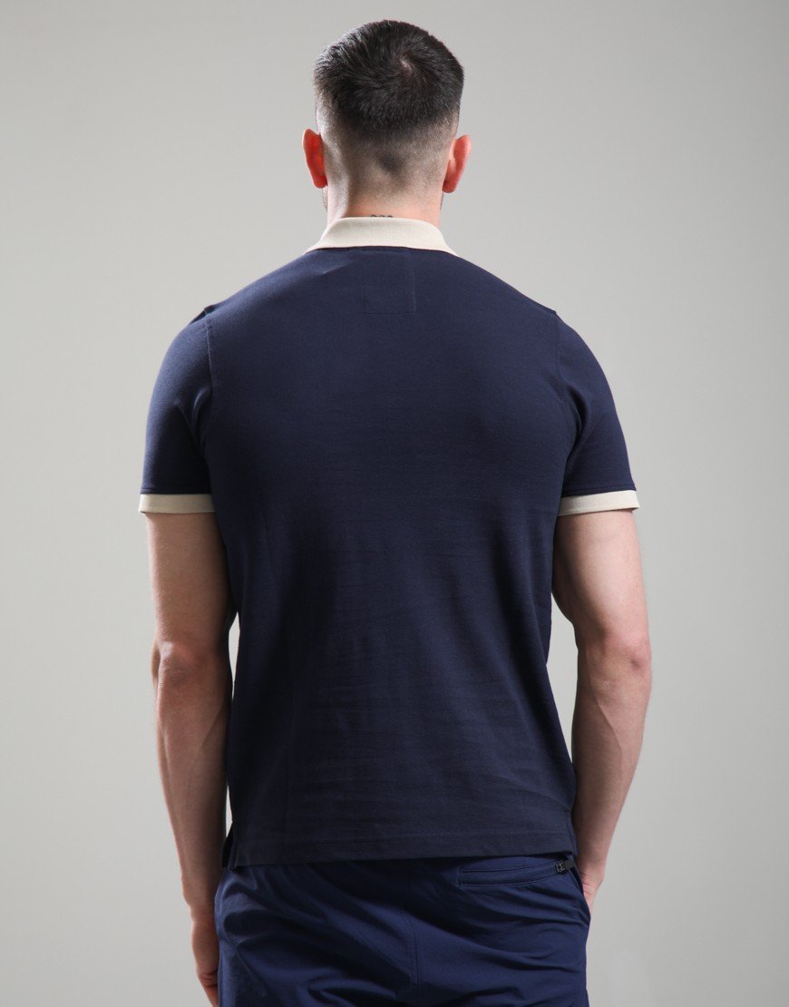 Luke 1977 Williams 2500 Contrast Polo Shirt Dark Navy