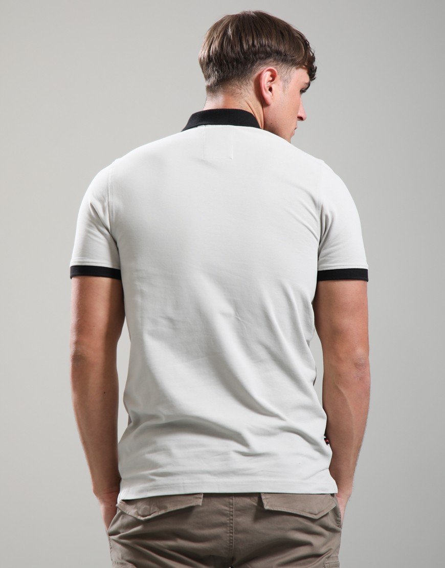 Luke 1977 Williams 2500 Contrast Polo Shirt Ice Grey