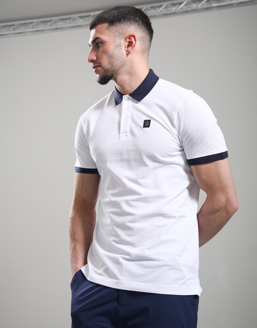 Luke 1977 Williams 2500 Contrast Polo Shirt White