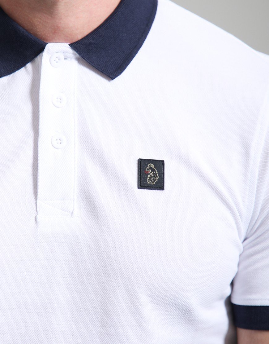 Luke 1977 Williams 2500 Contrast Polo Shirt White