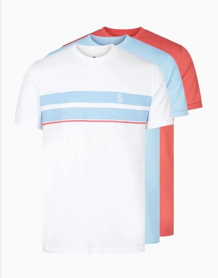 Luke 1977 Johnys 3 Pack T-Shirt Watermelon Sky Stripe