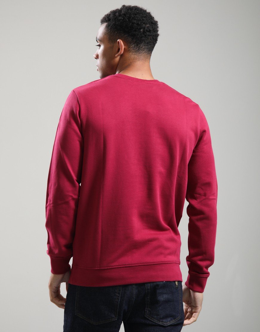 Lyle & Scott Crew Neck Sweat Rich Burgundy