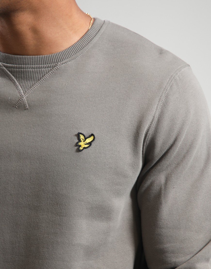 Lyle & Scott Crew Neck Sweat Khaki Ash