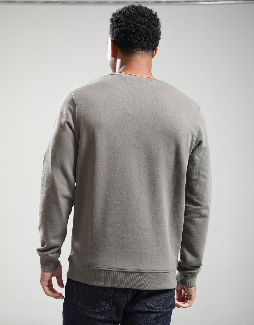 Lyle & Scott Crew Neck Sweat Khaki Ash