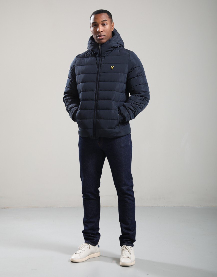 Lyle & Scott Hooded Quilted Jacket Dark Navy