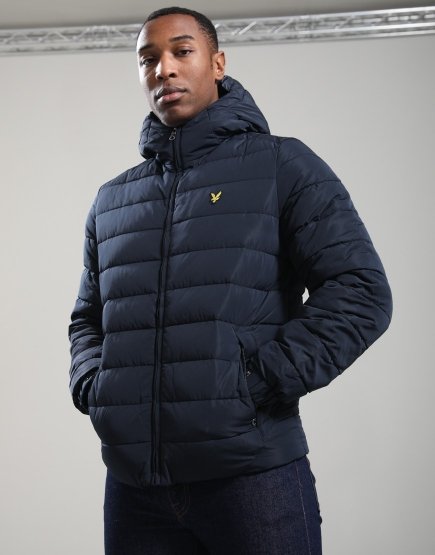 Lyle & Scott Hooded Quilted Jacket Dark Navy