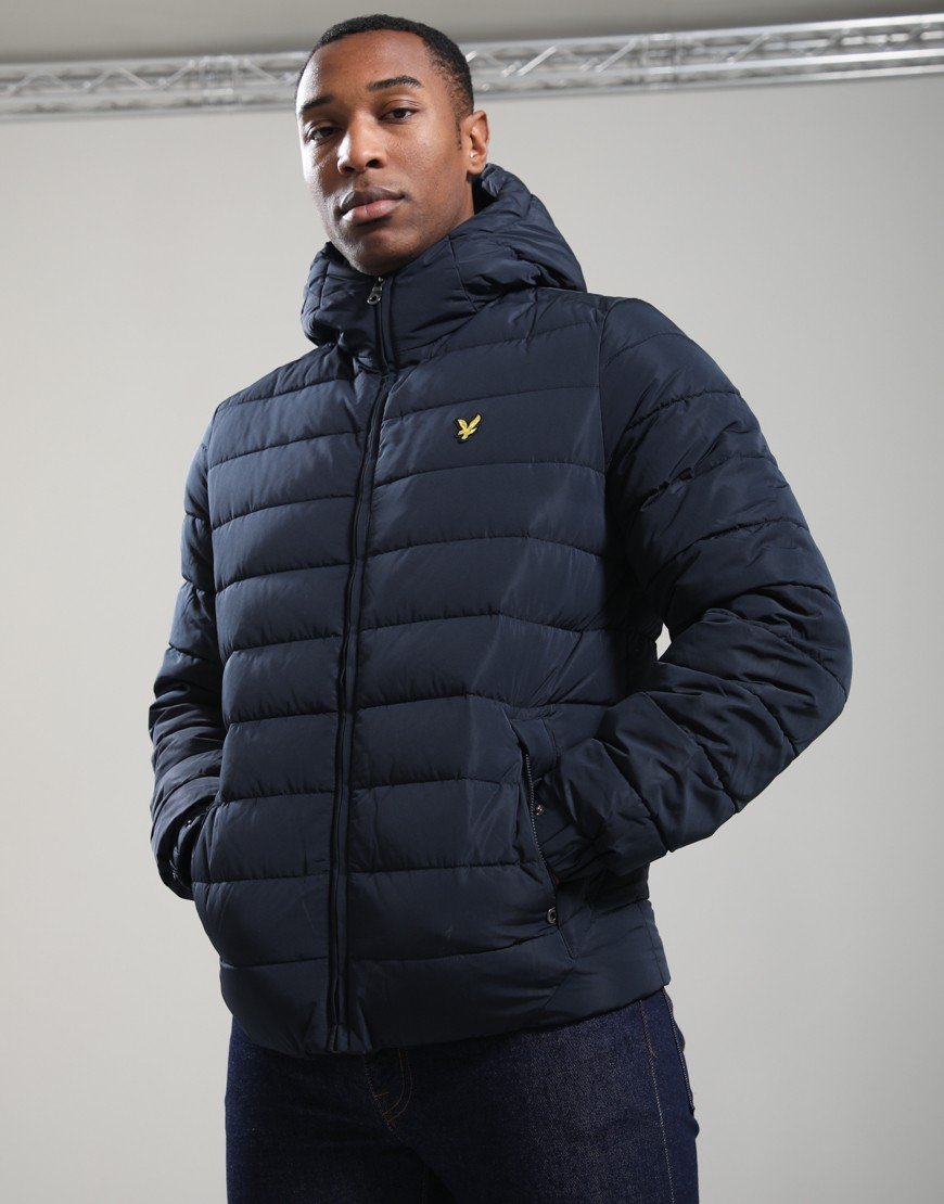 Lyle & Scott Hooded Quilted Jacket Dark Navy