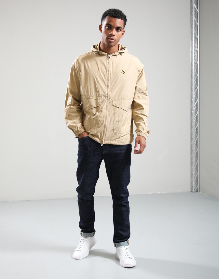 Lyle & Scott Hooded Utility Jacket Sand Storm