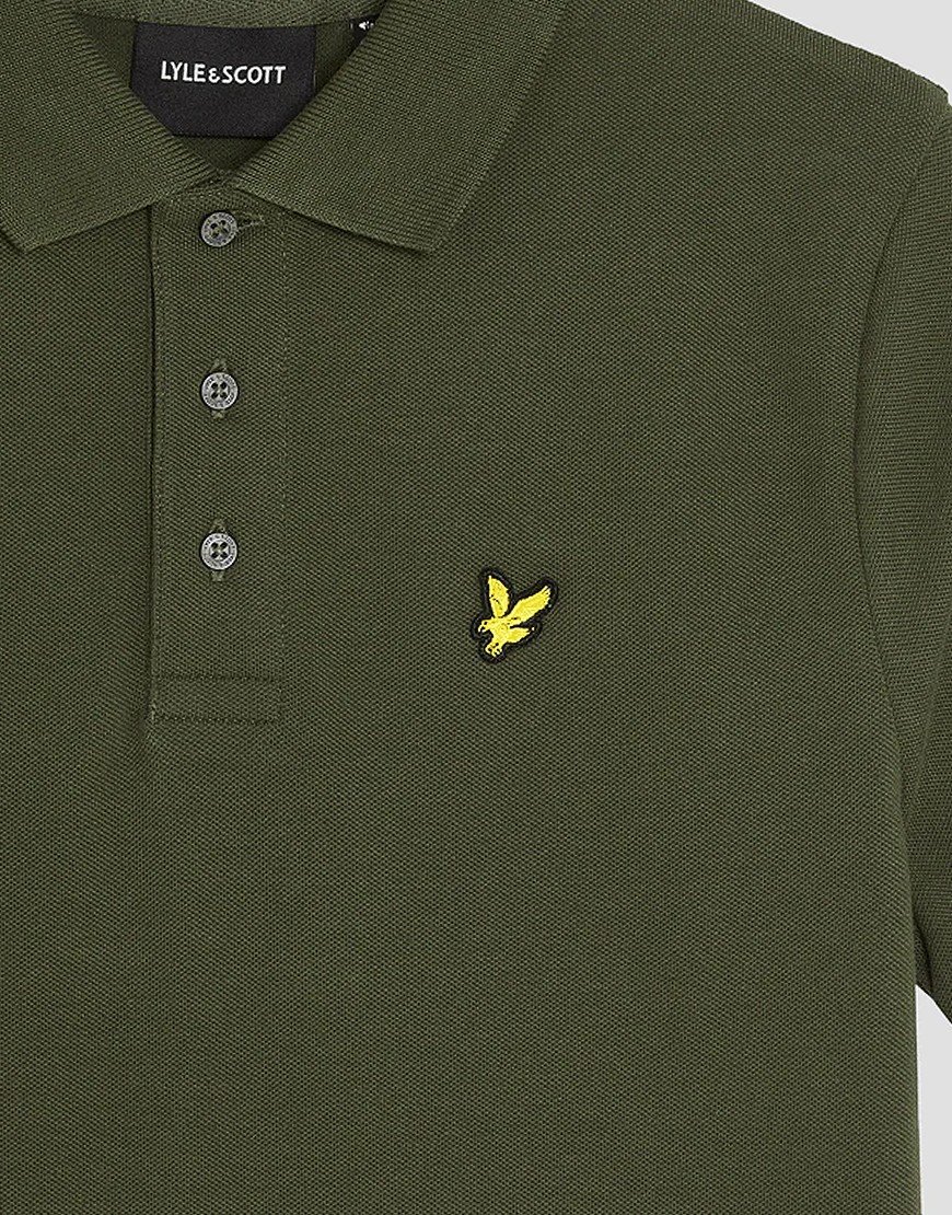 Lyle & Scott Junior Plain Polo Shirt Deep Depths