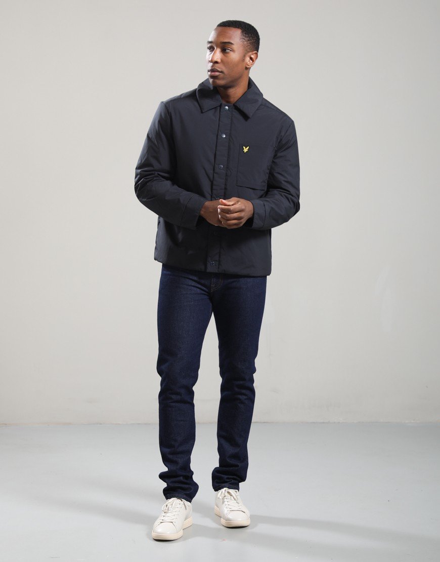 Lyle & Scott Lightweight Wadded Overshirt Dark Navy