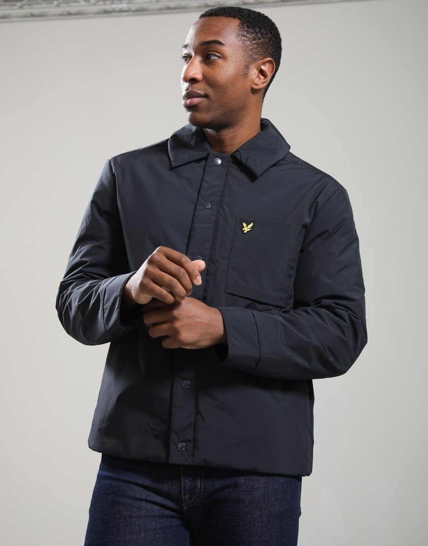Lyle & Scott Lightweight Wadded Overshirt Dark Navy