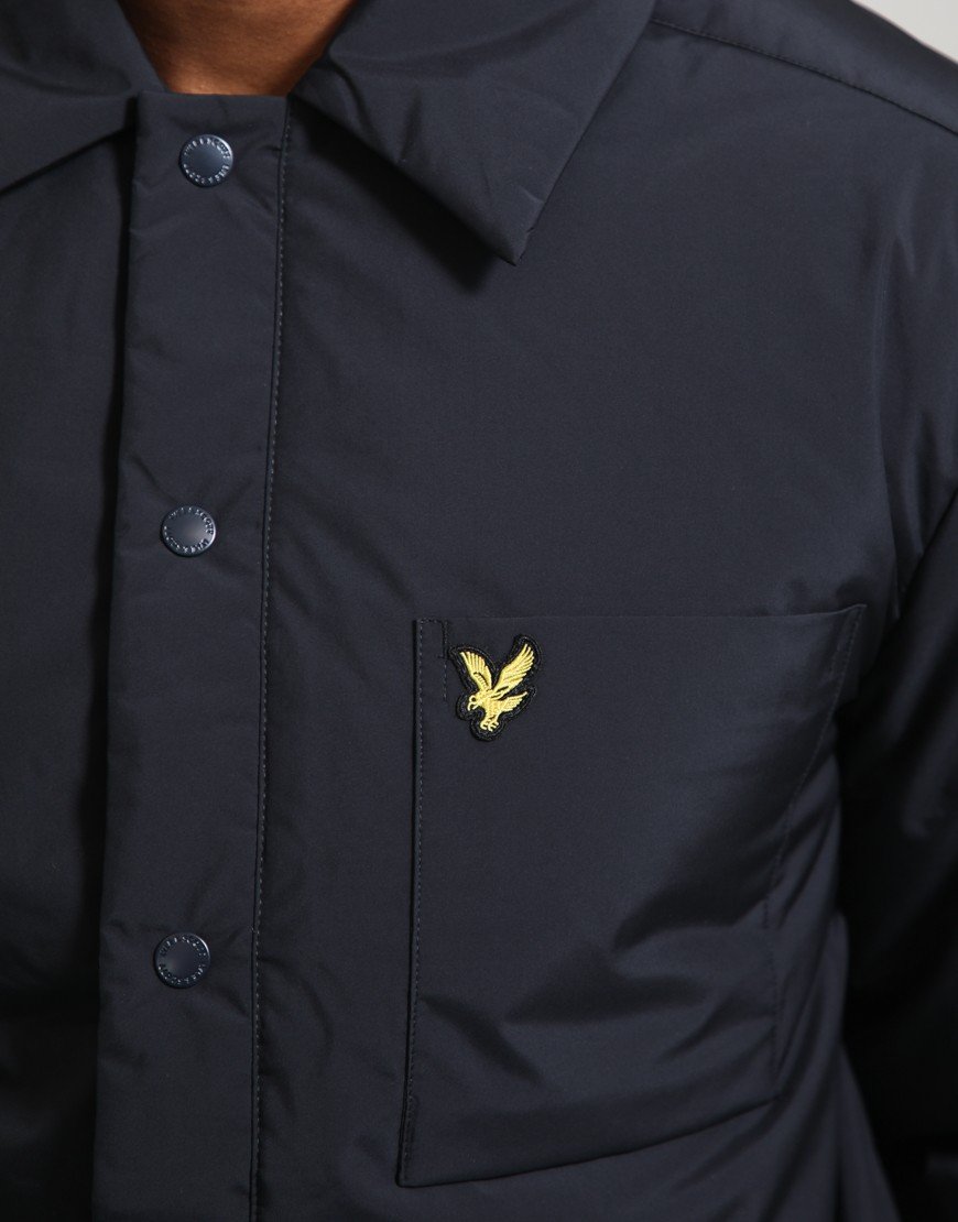 Lyle & Scott Lightweight Wadded Overshirt Dark Navy